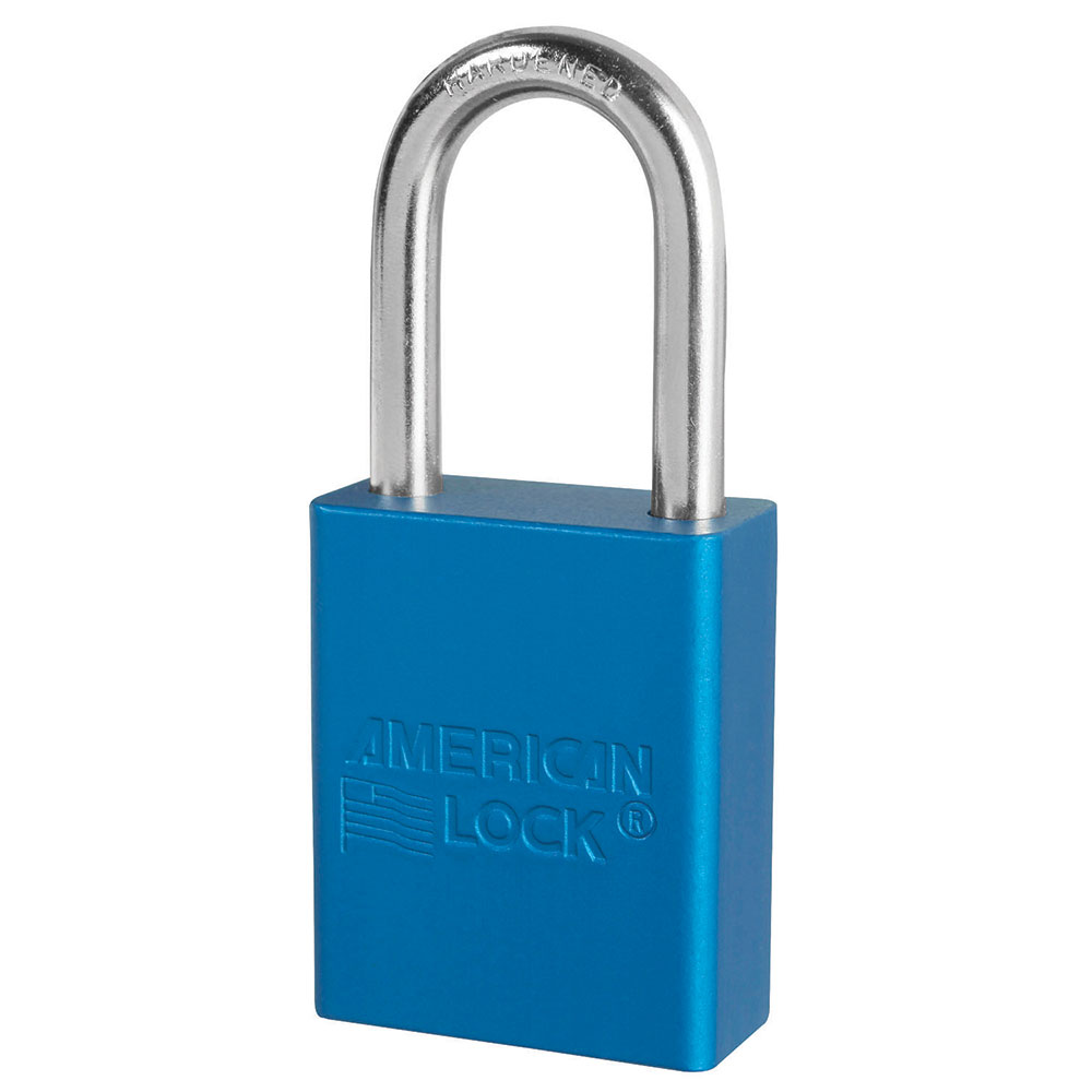 CANDADO ALUMINIO AMERICAN LOCK C/AZUL ALTURA DE ARCO 1 1/2